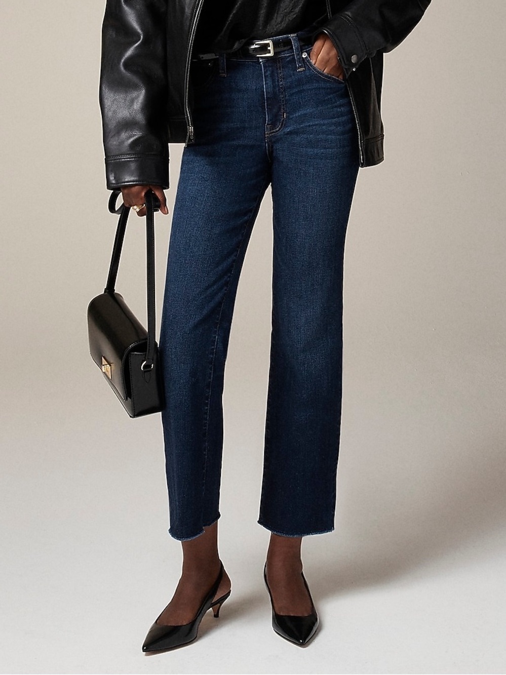 J. Crew Mid-Rise Kickout Jean Dark Wash Denim Size 26